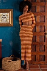 Mistress Rocks Multicolour Knit Maxi Skirt - SALE