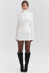 Asher Ivory Cashmere Mini Skirt