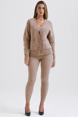 Alara Barley Chunky Natural Wool Cardigan - SALE