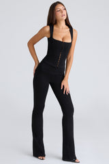 The Fitted Trousers Black Stretch Trousers