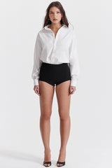 Tahni Black High Waisted Shorts