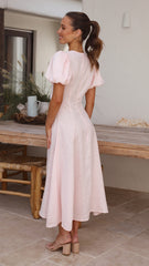 Blaire Midi Dress - Rosewater