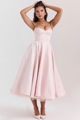 Mademoiselle Ballerina Pink Midi Dress