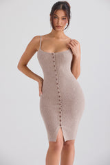 Teva Beige Cashmere Knit Midi Dress - SALE