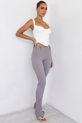 OverloadMistress Rocks Mushroom Ribbed Knit Trousers - SALE