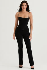 Laurel Black High Waisted Trousers