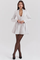 Heiress French Dove Contour Mini Dress - SALE
