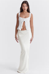 Juana White Broderie Anglaise Top