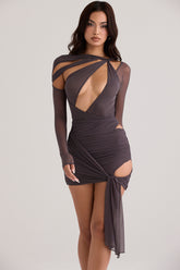 Rokael Shadow Layered Mini Skirt