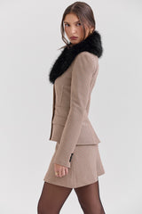 Buckingham Puppytooth Check Hourglass Jacket - SALE