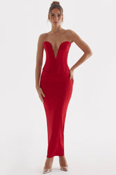 Nayara Red Rose Maxi Skirt