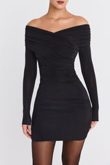 Mistress Rocks Black Layered Glitter Mini Dress - SALE