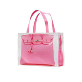 Grocery Bags Creative Parody Platinum Bag Print Woven Bag Fire Over The Net Birkin Fitness Casual Bag