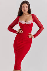Seraphina Scarlet Corset Dress