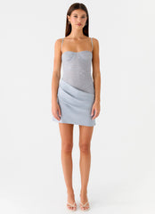 Romy Mini Dress - Grey