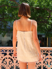 Significant Other Josephine Mini Dress in Pearl