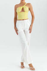 Mistress Rocks White Drawstring Trousers - SALE