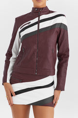 Mistress Rocks Hickory Vegan Leather Biker Skirt - SALE