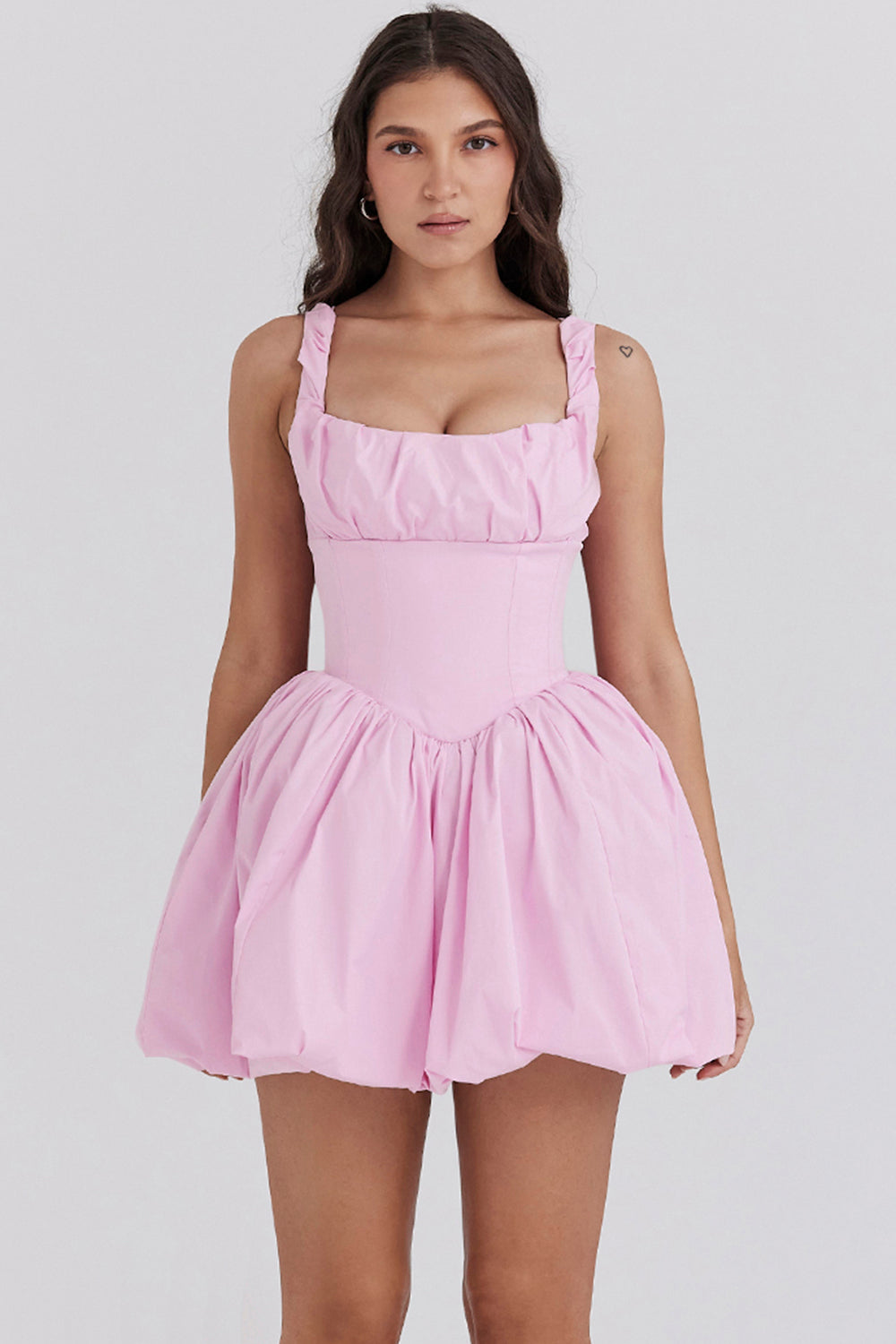 Le Puff Cotton Candy Cotton Tulle Mini Dress