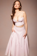 Pabla Ballerina Pink Cropped Bralette Top