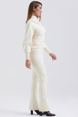 Nereida Cream Cashmere Blend Trousers - SALE
