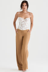 Cameron Caramel Relaxed Tailored Trousers