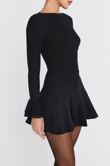 Mistress Rocks Black Pleated Corset Mini Dress - SALE