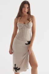 Chantal Champagne Satin Top