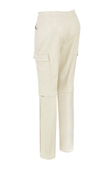 On RepeatMistress Rocks  Stone Vegan Leather Cargo Trousers - SALE