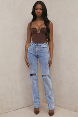 Tate Blue Vintage Fit Antique Wash Jeans