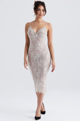 Serelle Antique Ivory Lace Midi Dress