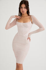 Freyja Crystal Gathered Corset Dress