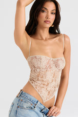 Fernanda Cream Paisley Lace Top