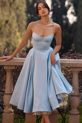 Mademoiselle Cinderella Blue Tulle Midi Dress
