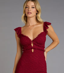 Sweet And Sultry Lace Mini Dress