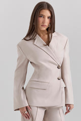 Hudson Beige Hourglass Blazer