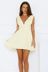 Pineapple Island Mini Dress Yellow
