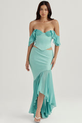 Lila Jade Ruffle Maxi Skirt