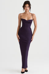 Charmaine Night Shade Corset Maxi Dress
