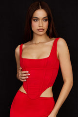 Edetta Scarlet Mesh Corset