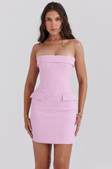 Naia Cotton Candy Strapless Mini Dress
