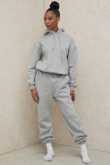 Sky Grey Fleece Back Jogging Trousers