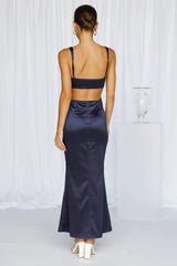 Sunset Views Midi Dress Dark Blue