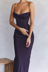 Charmaine Night Shade Corset Maxi Dress