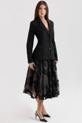 Aviva Black Tailored Hourglass Jacket