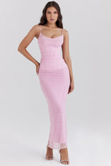 Nalini Cotton Candy Corset Maxi Dress