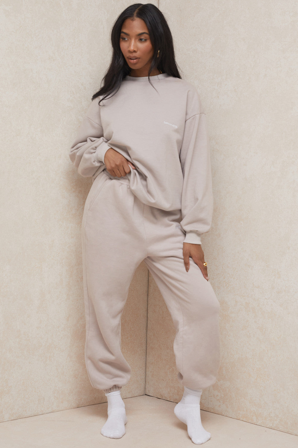 Sky Stone Fleece Back Jogging Trousers