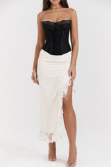 Mistress Rocks Vanilla Ruffle Maxi Skirt - SALE