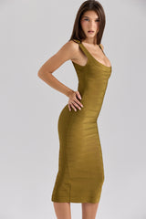 The OG Olive Midi Bandage Dress