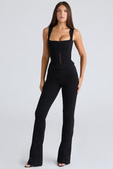 The Fitted Trousers Black Stretch Trousers